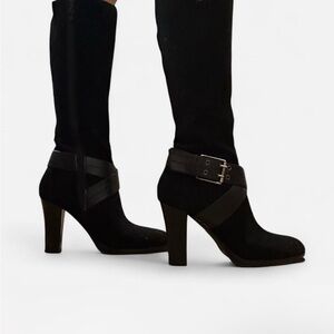 Chaps Black Knee-High Women's Boots
